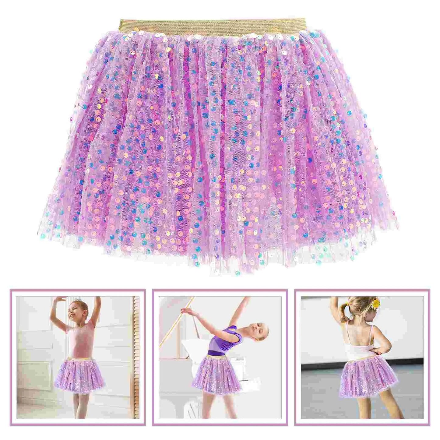 KMK - Purple Mesh Tutu Skirt