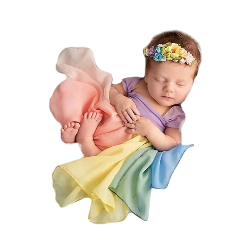 KMK - Rainbow Newborn Dress