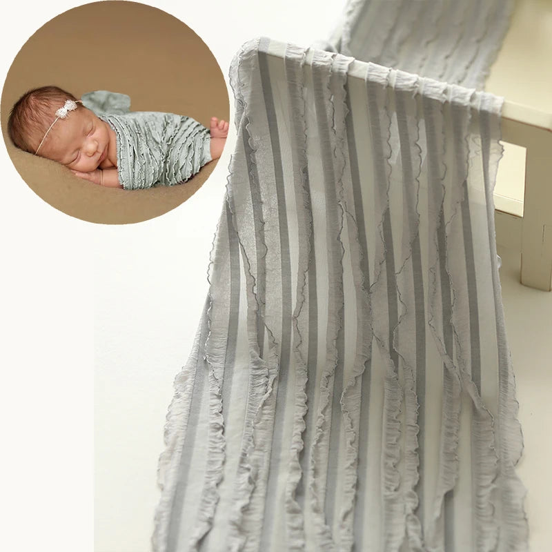 KMK - Ruffle Stretch Fabric Wrap