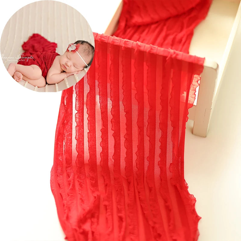 KMK - Ruffle Stretch Fabric Wrap