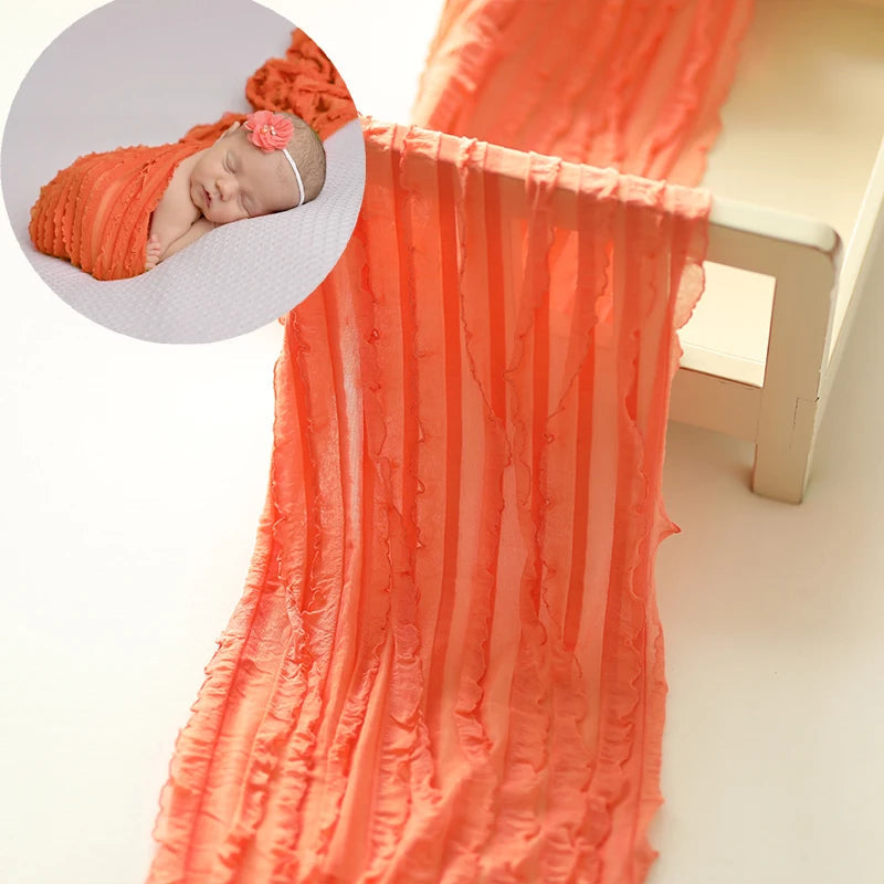 KMK - Ruffle Stretch Fabric Wrap