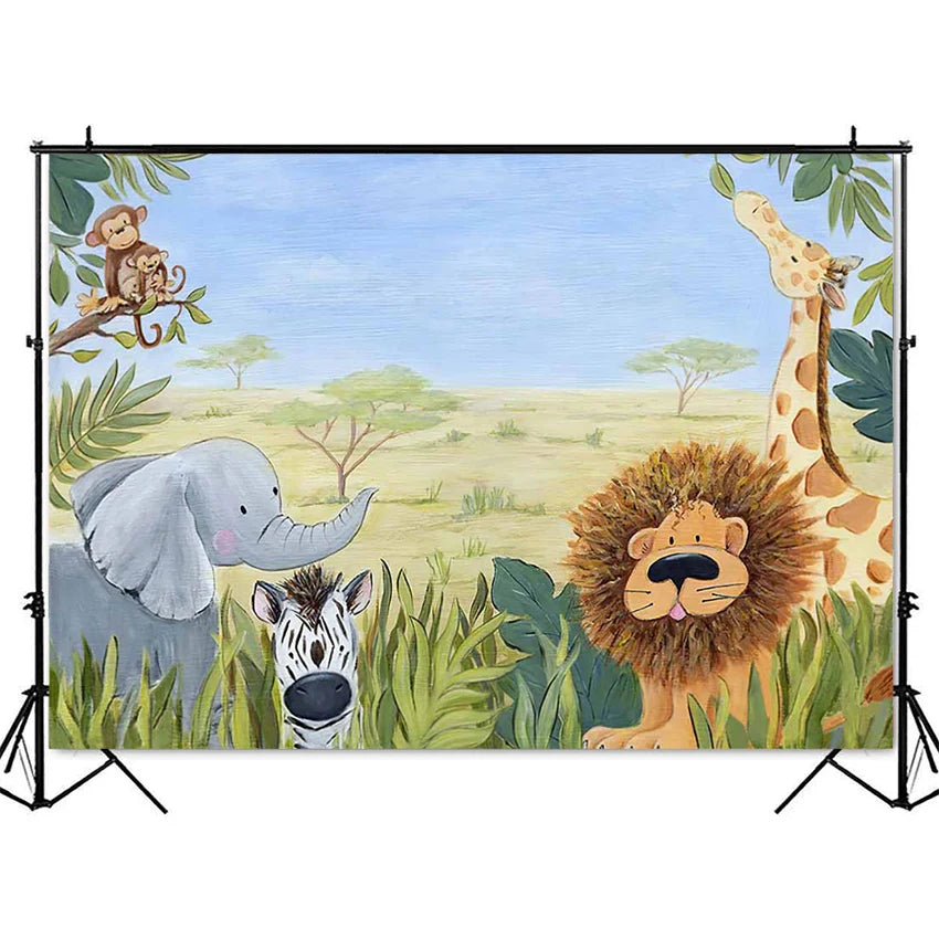 KMK - Safari Animal Run Backdrop