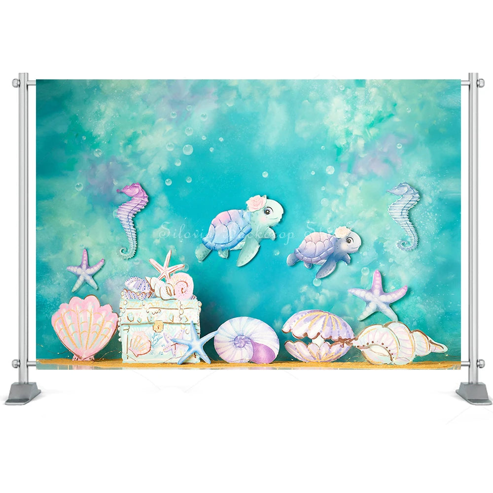 KMK - Sea Turtle Treasures Backdrop