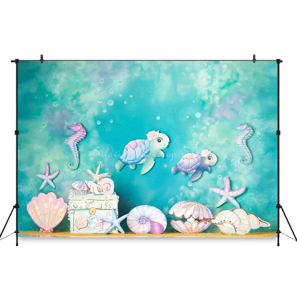 KMK - Sea Turtle Treasures Backdrop