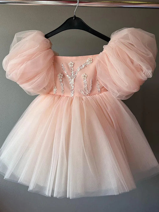 KMK - Sequin Flower Tutu Dress