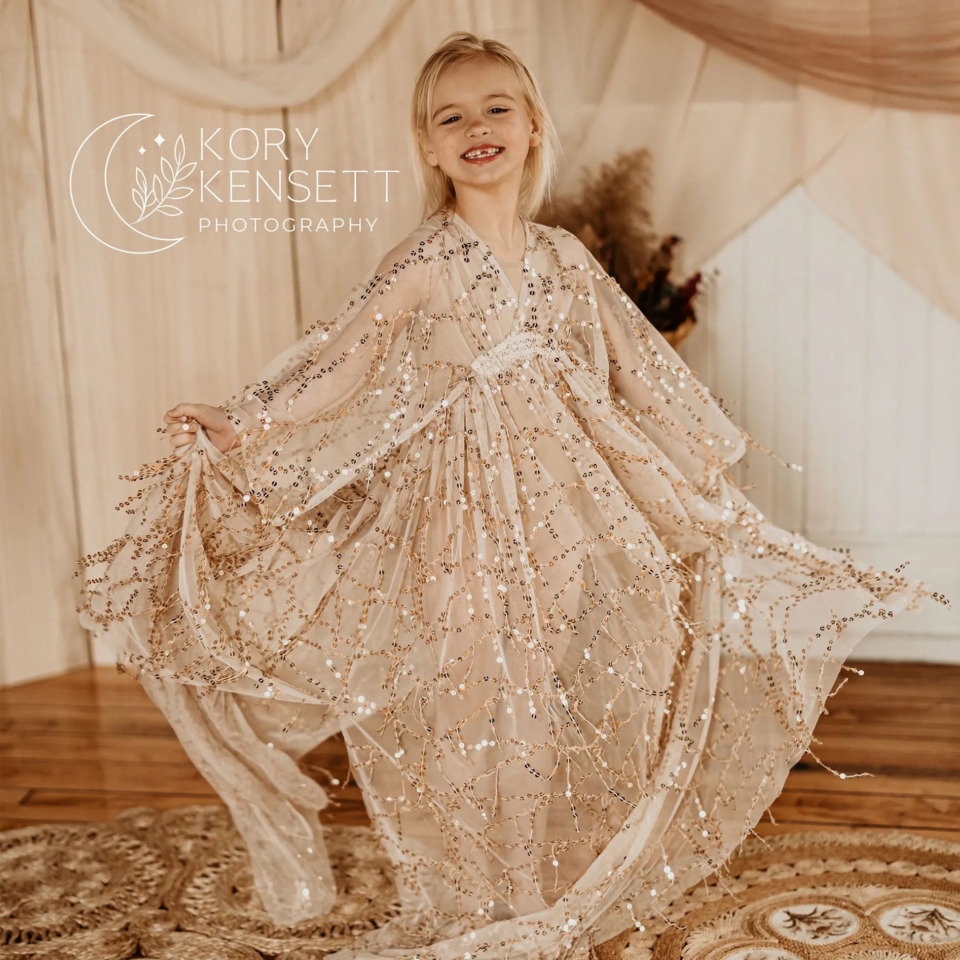 KMK - Sequin Tassel 4-8 Yr Dress