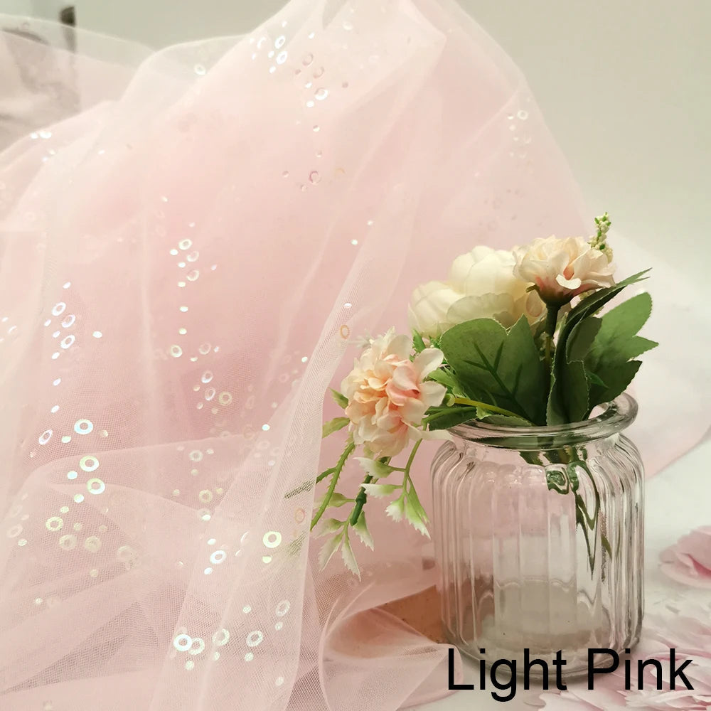 KMK - Sequin Tulle Glitter Fabric