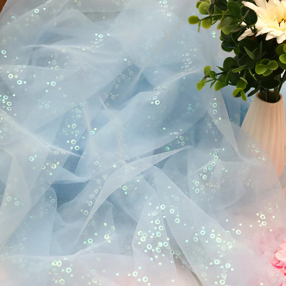 KMK - Sequin Tulle Glitter Fabric