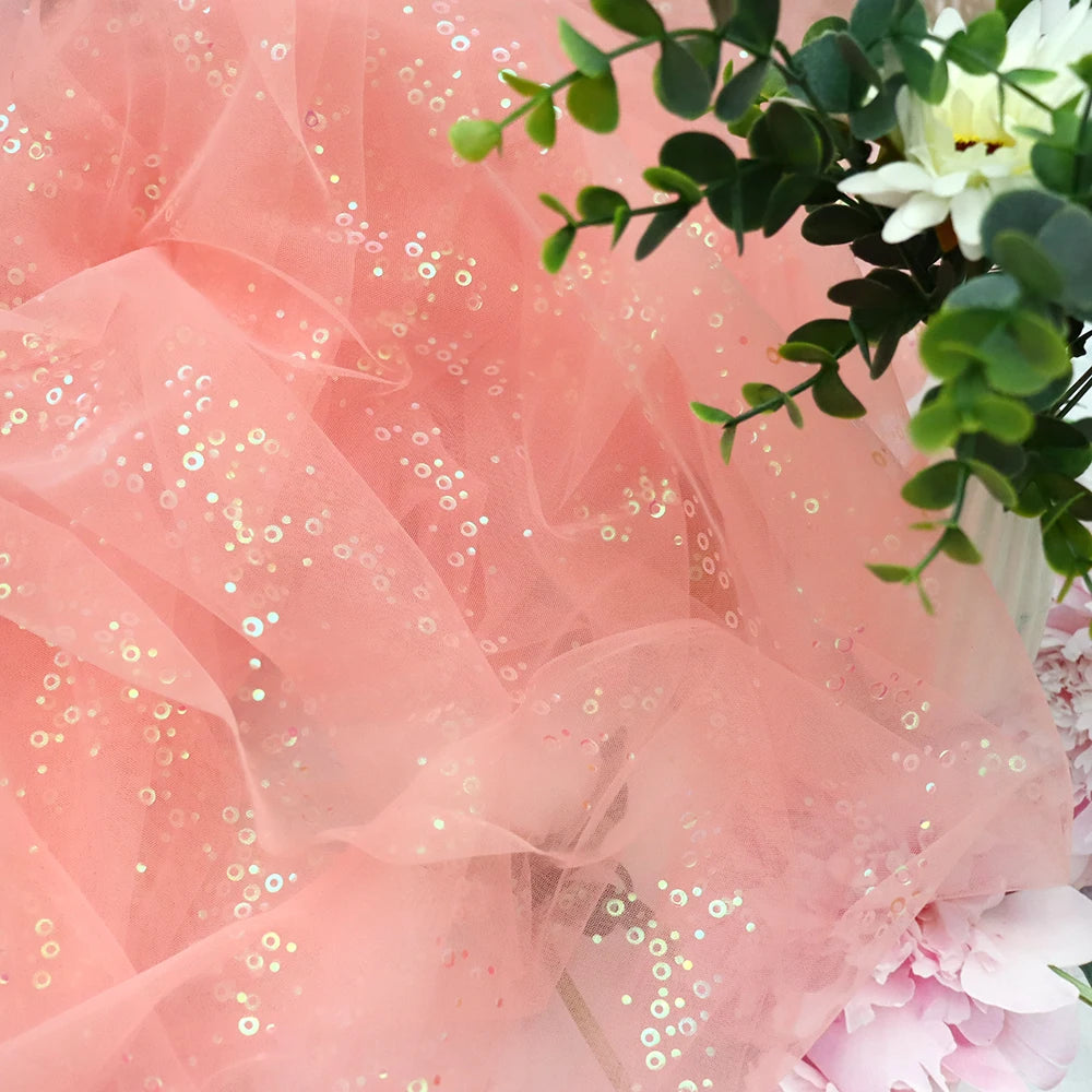 KMK - Sequin Tulle Glitter Fabric