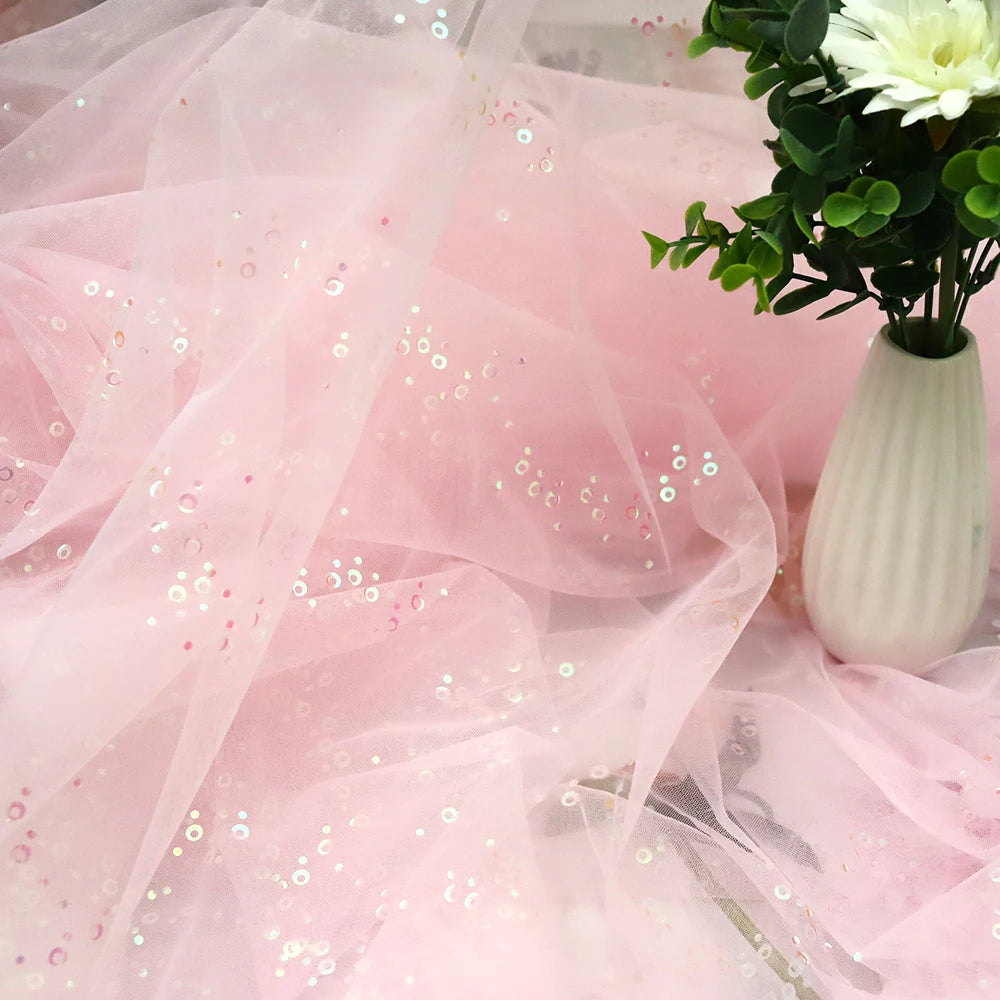 KMK - Sequin Tulle Glitter Fabric