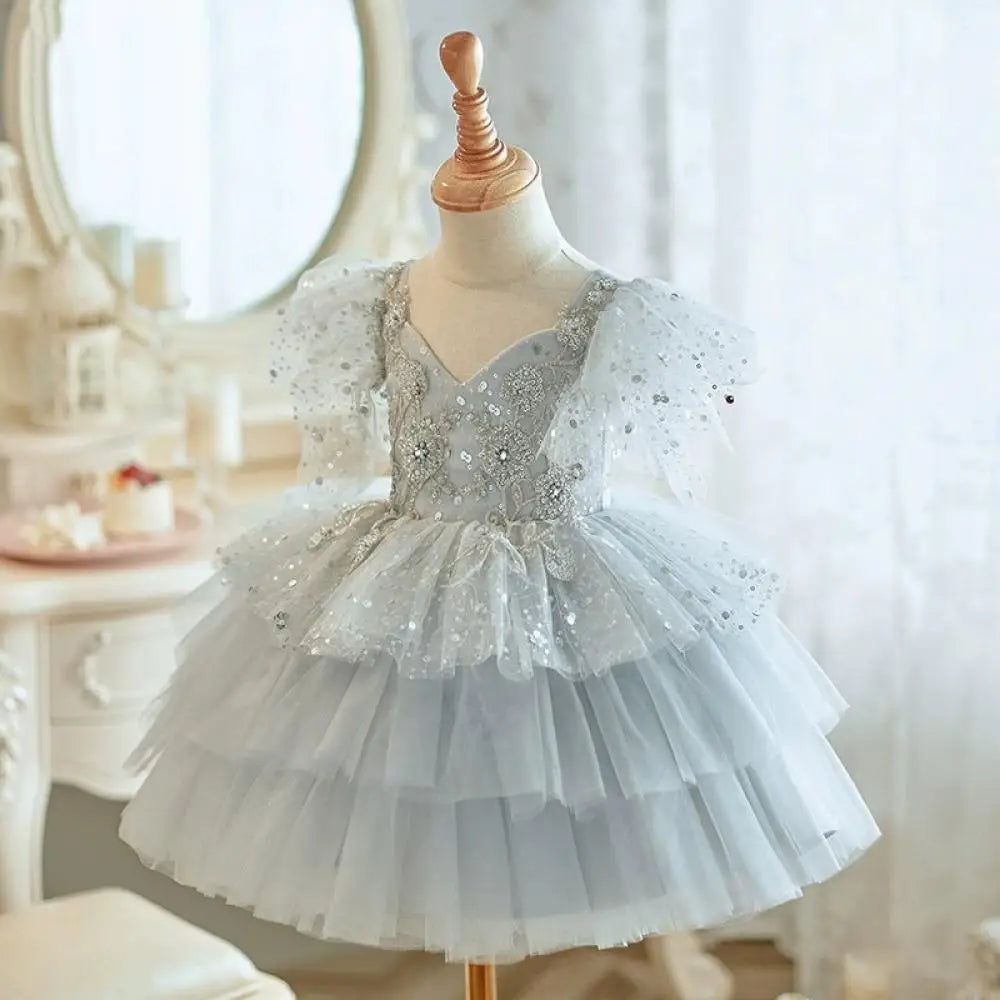 KMK - Sequin Tulle Party Dress