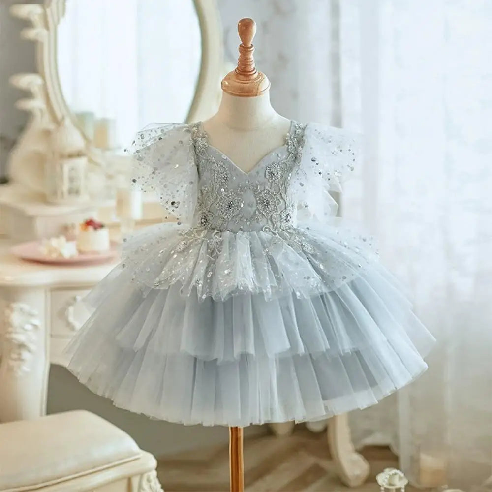 KMK - Sequin Tulle Party Dress