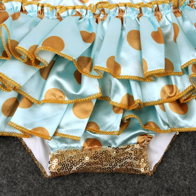 KMK - Sequin Tutu Romper + Headband