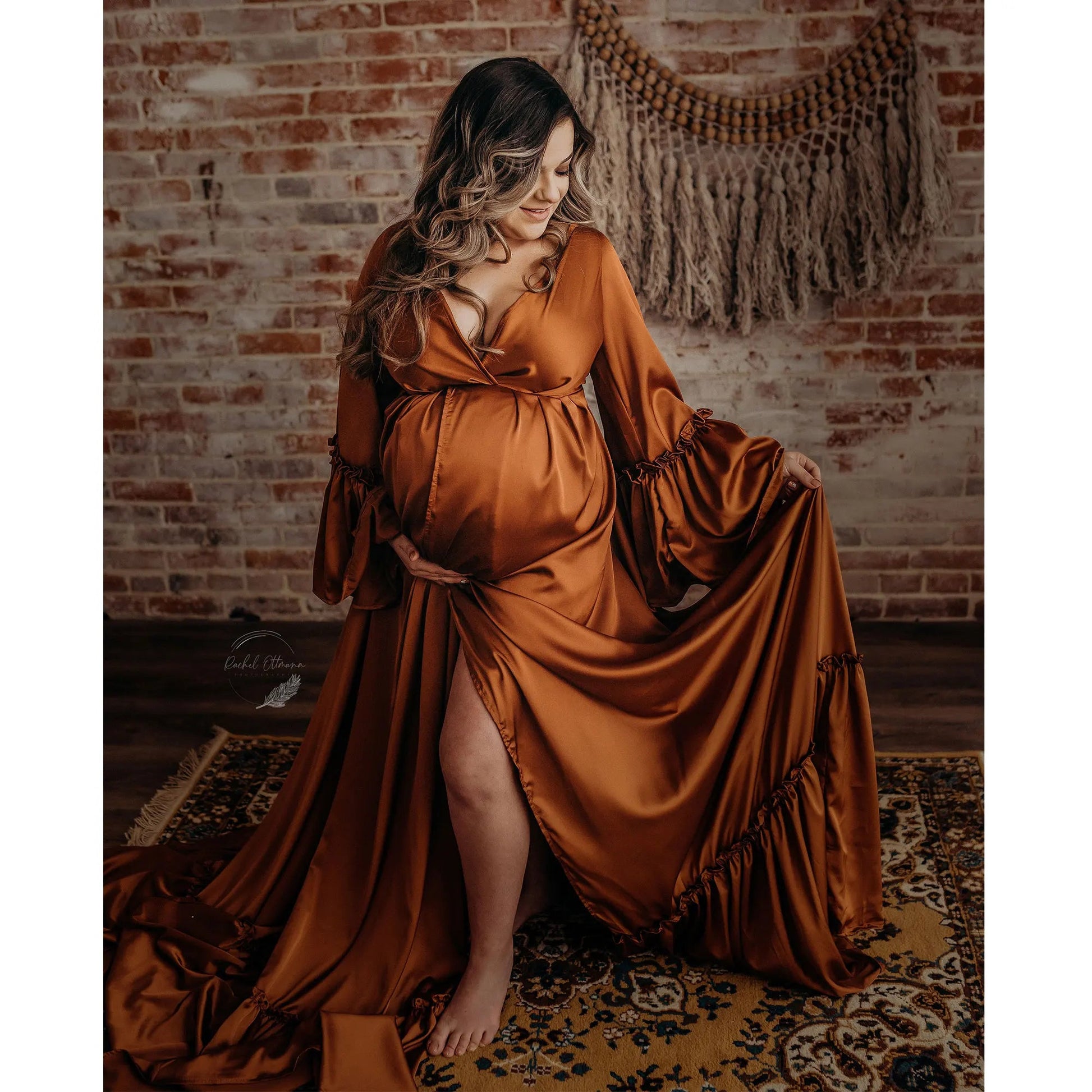 KMK - Silky Maternity Gown