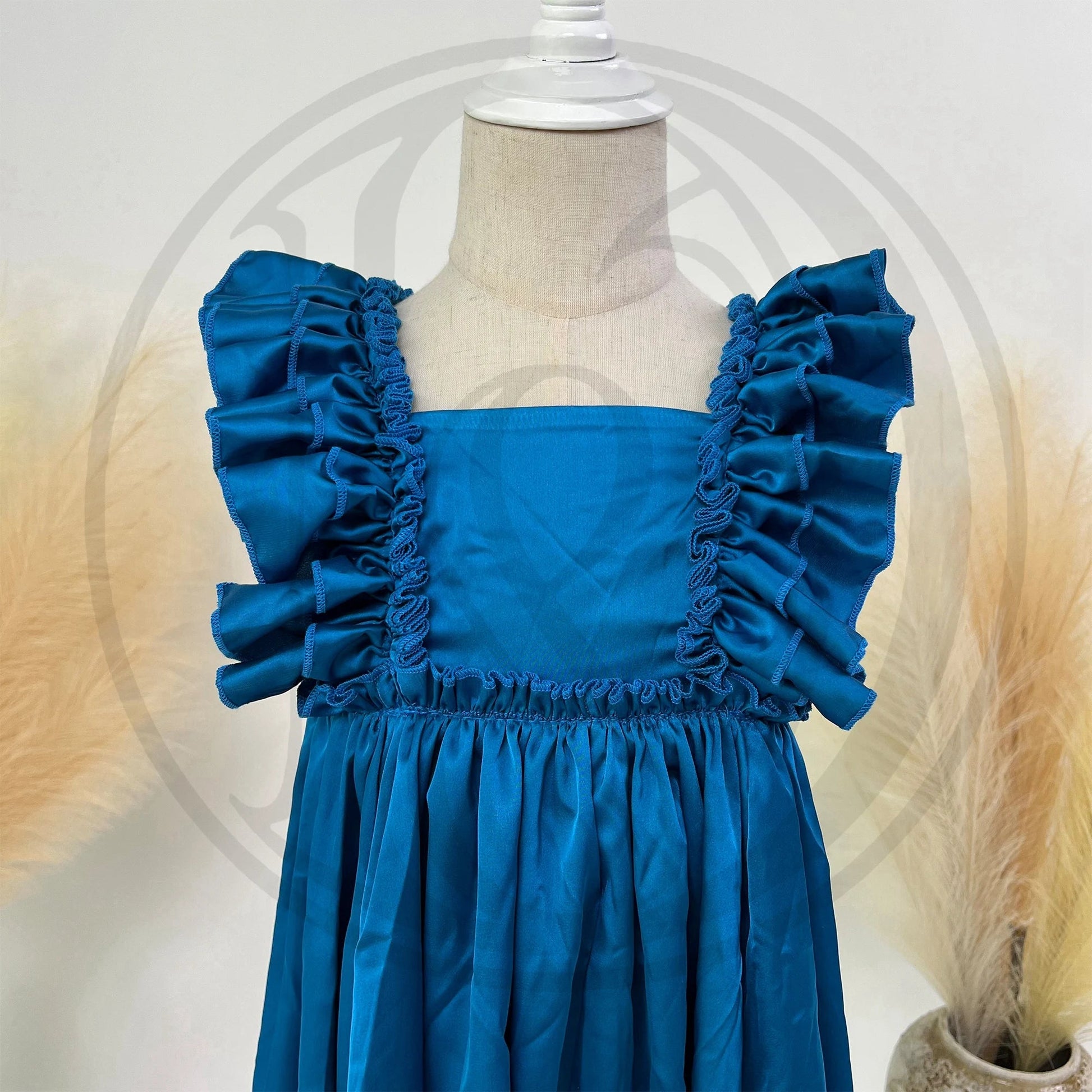 KMK - Silky Ruffle Princess Dress