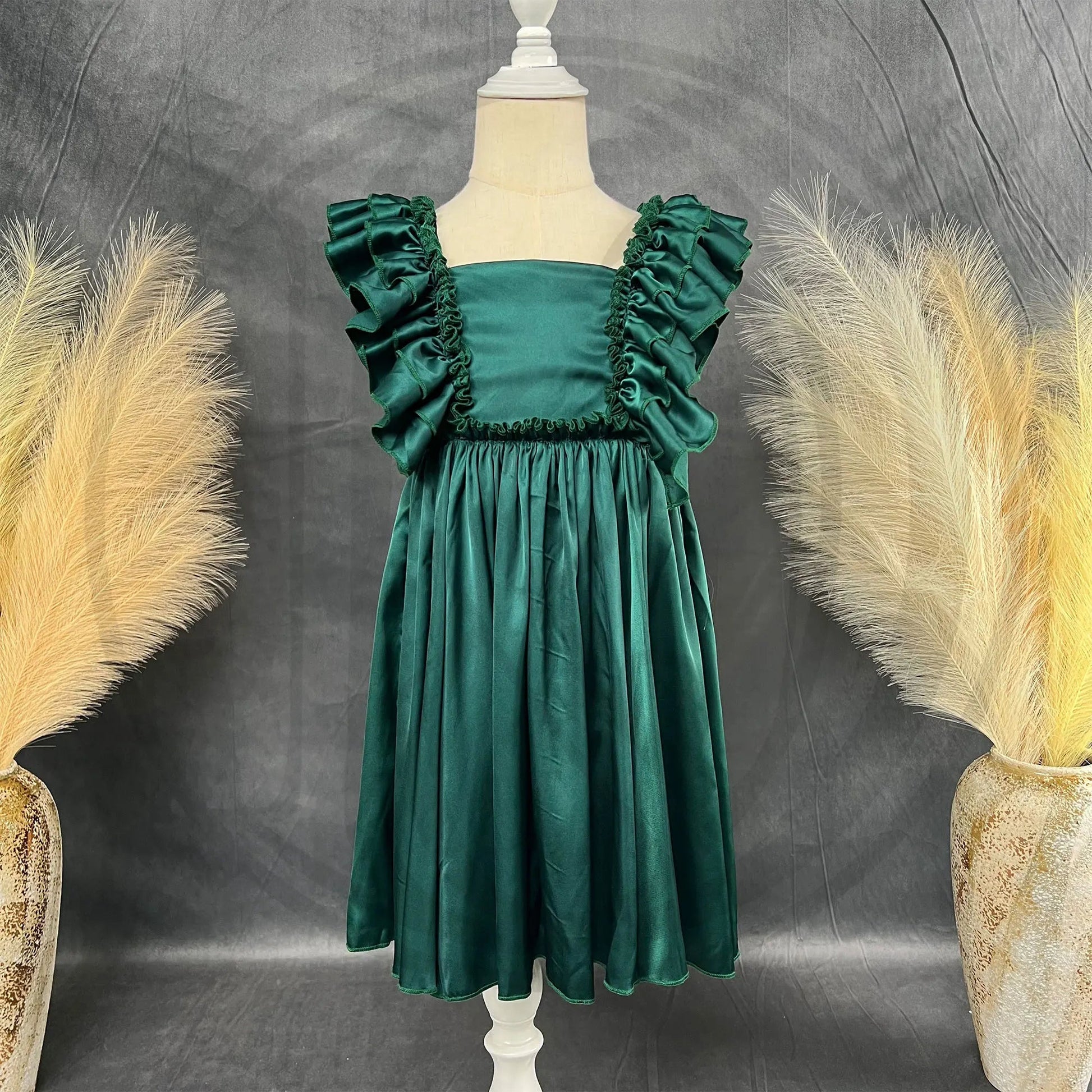 KMK - Silky Ruffle Princess Dress