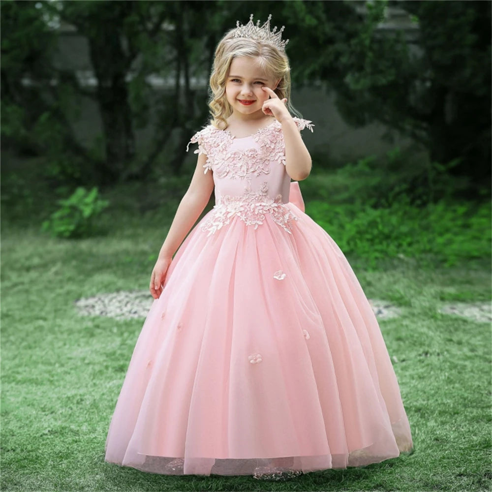 KMK - Sleeveless Fluffy Tulle Lace Dress