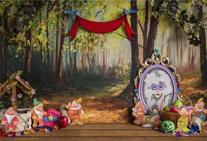 KMK - Snow White and The Seven Dwarfs Backdrop