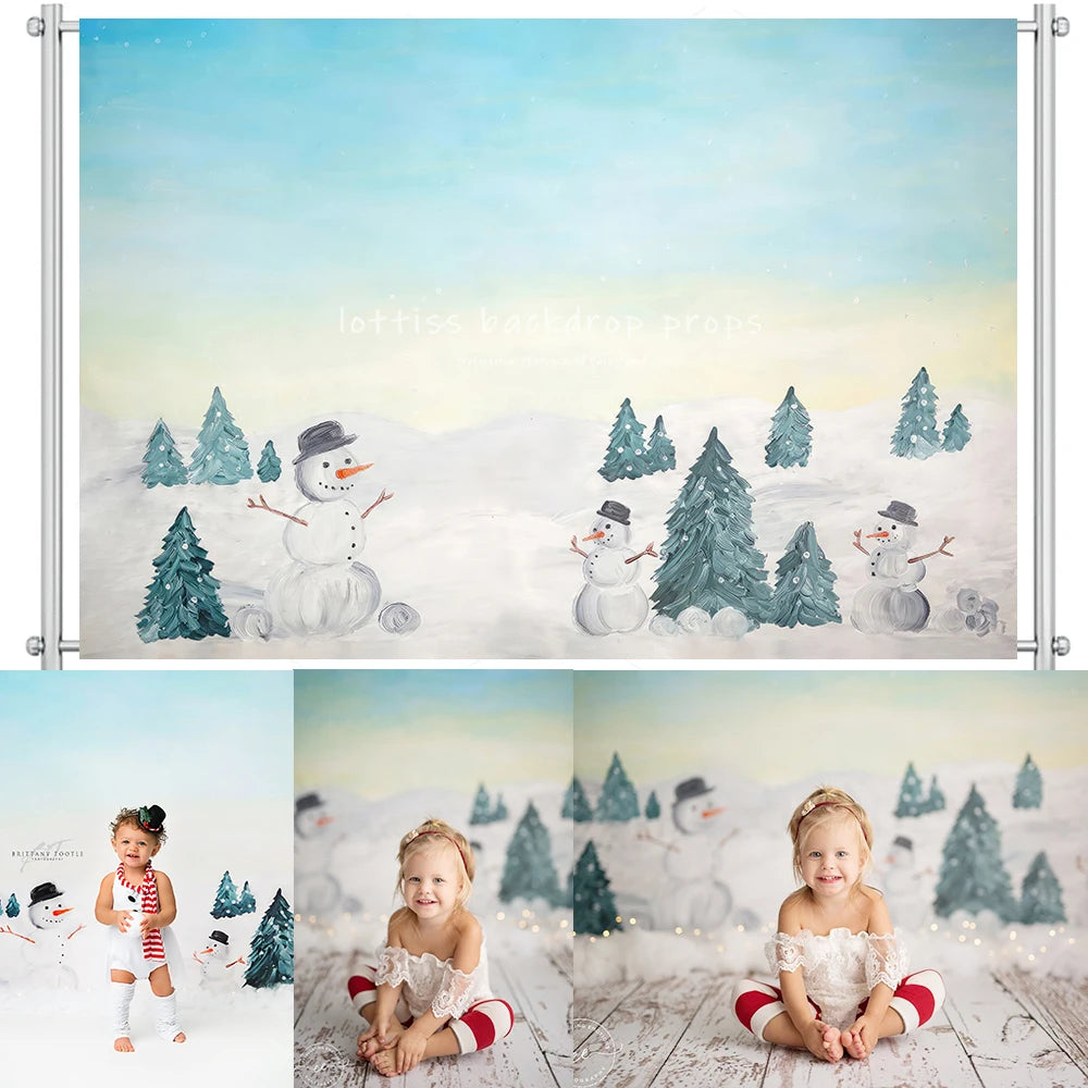 KMK - Snowball Fight Backdrop