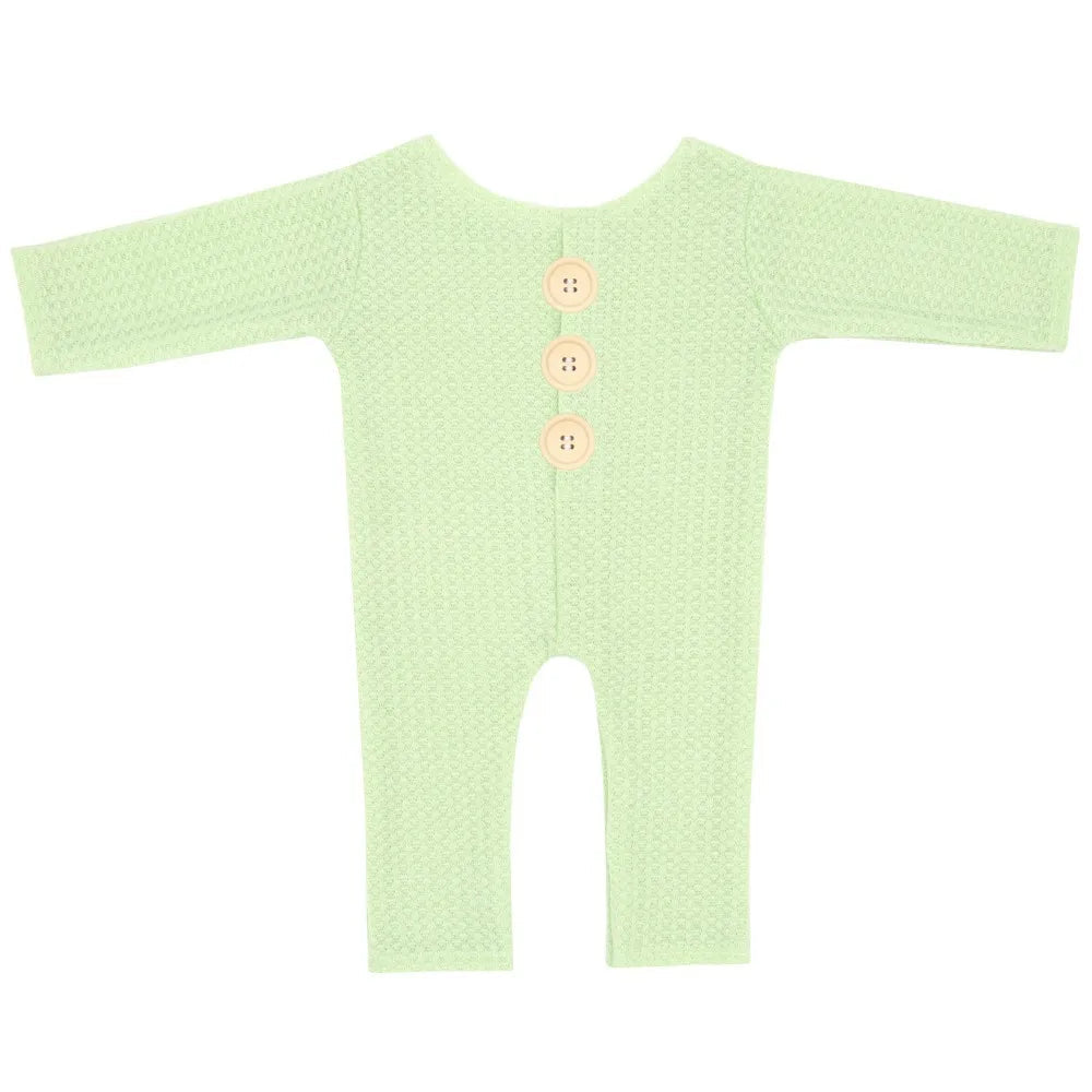 KMK - Soft Button Long Sleeve Rompers