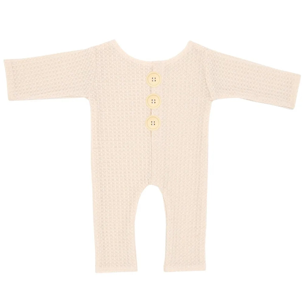 KMK - Soft Button Long Sleeve Rompers