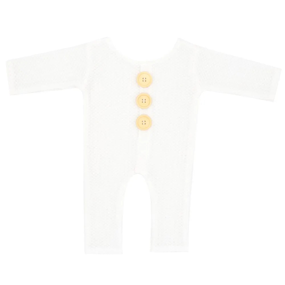 KMK - Soft Button Long Sleeve Rompers