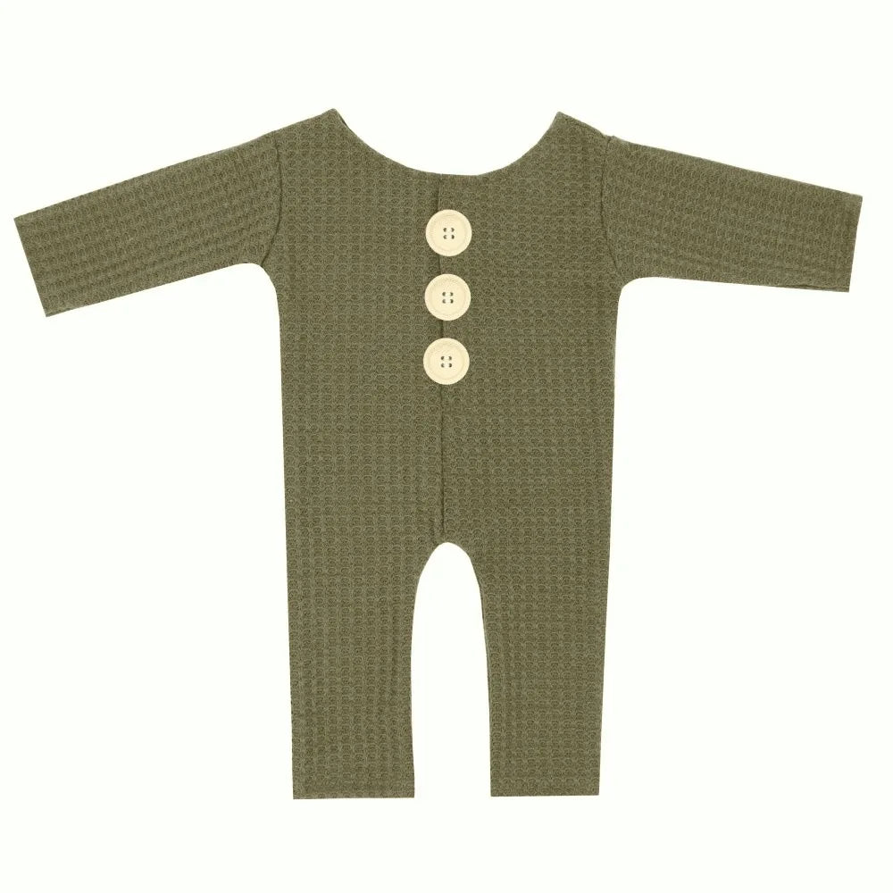 KMK - Soft Button Long Sleeve Rompers