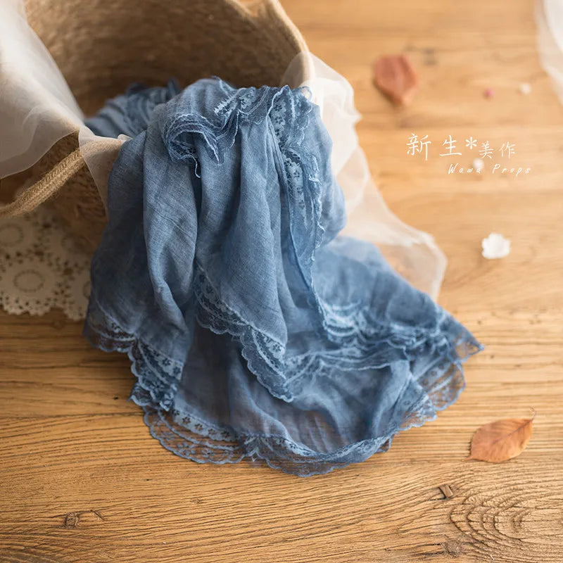 KMK - Soft Lace Cotton wrap - assorted colours