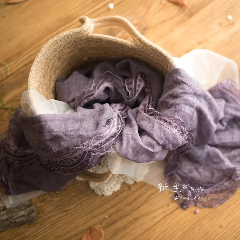 KMK - Soft Lace Cotton wrap - assorted colours