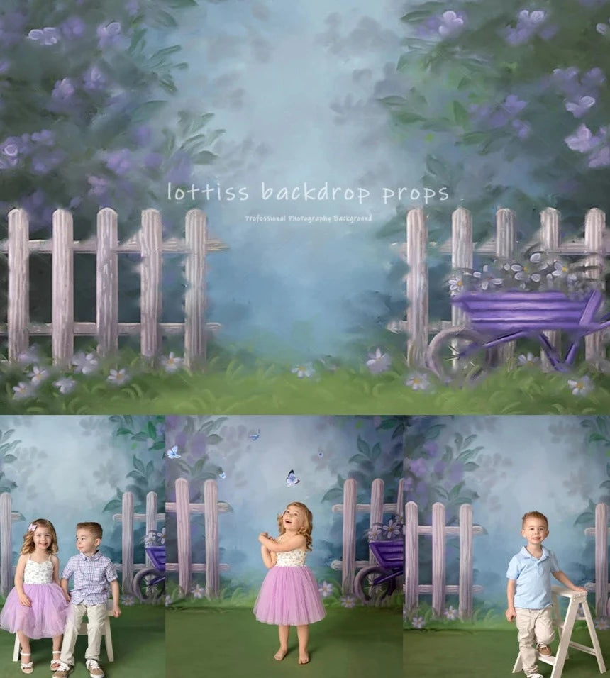 KMK - Spring Floral Flower Garden Backdrop