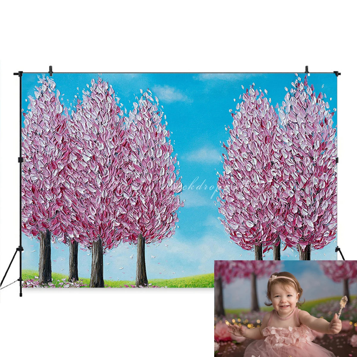 KMK - Spring Trees Backdrop