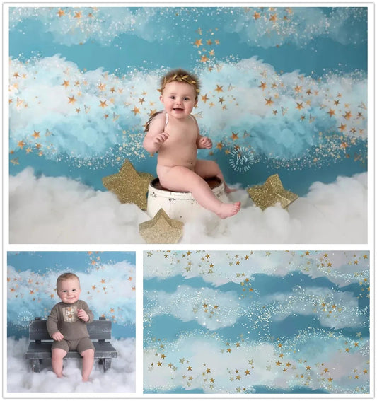 KMK - Starry Clouds watercolour backdrop