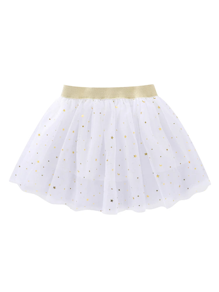 KMK - Stars Glitter Ballet Tulle Skirt