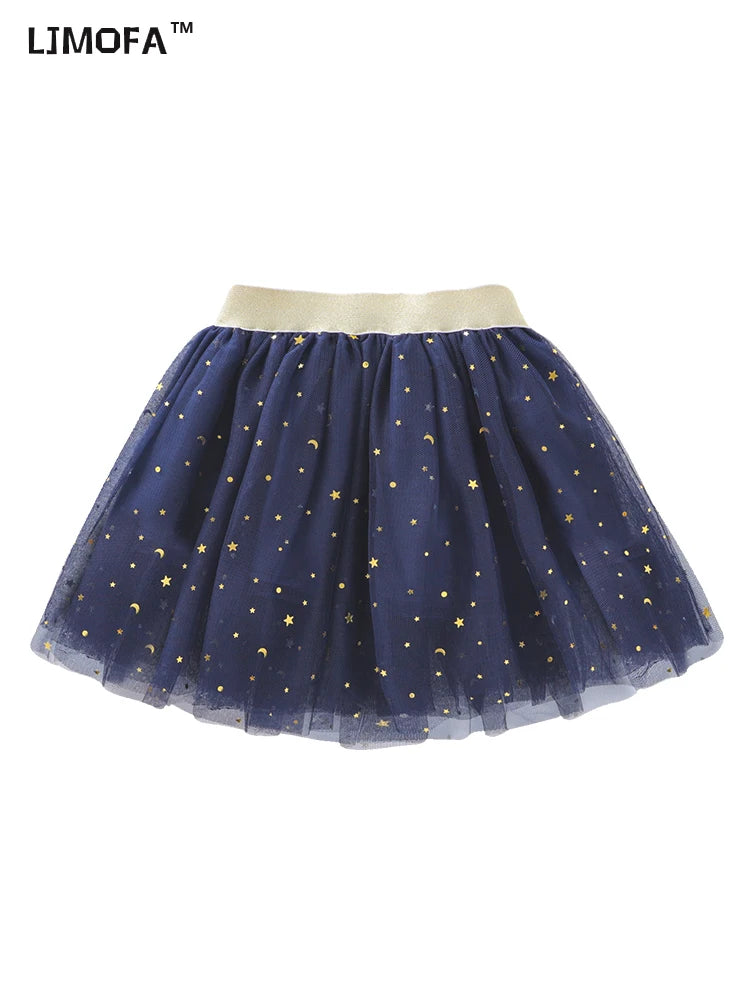 KMK - Stars Glitter Ballet Tulle Skirt