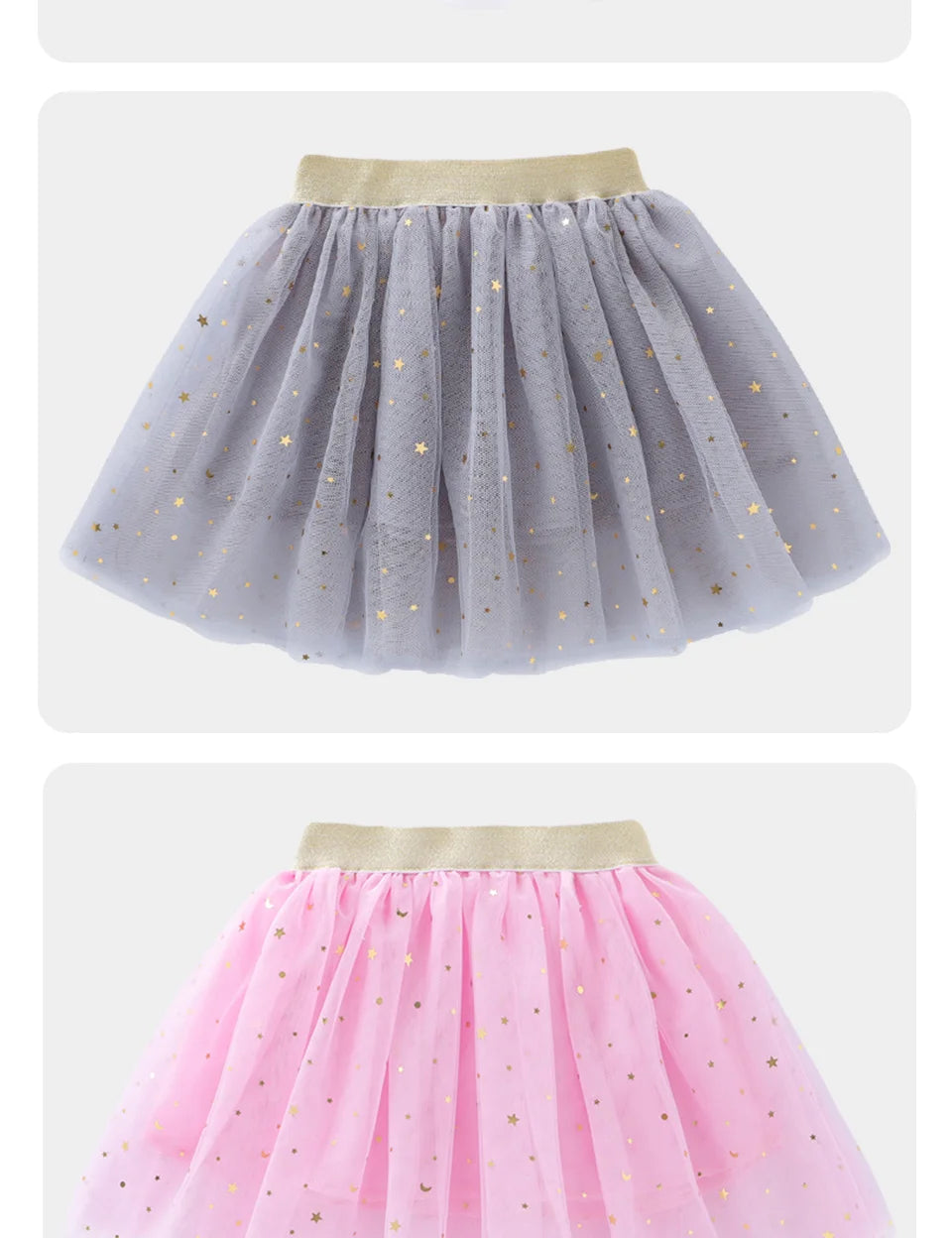 KMK - Stars Glitter Ballet Tulle Skirt