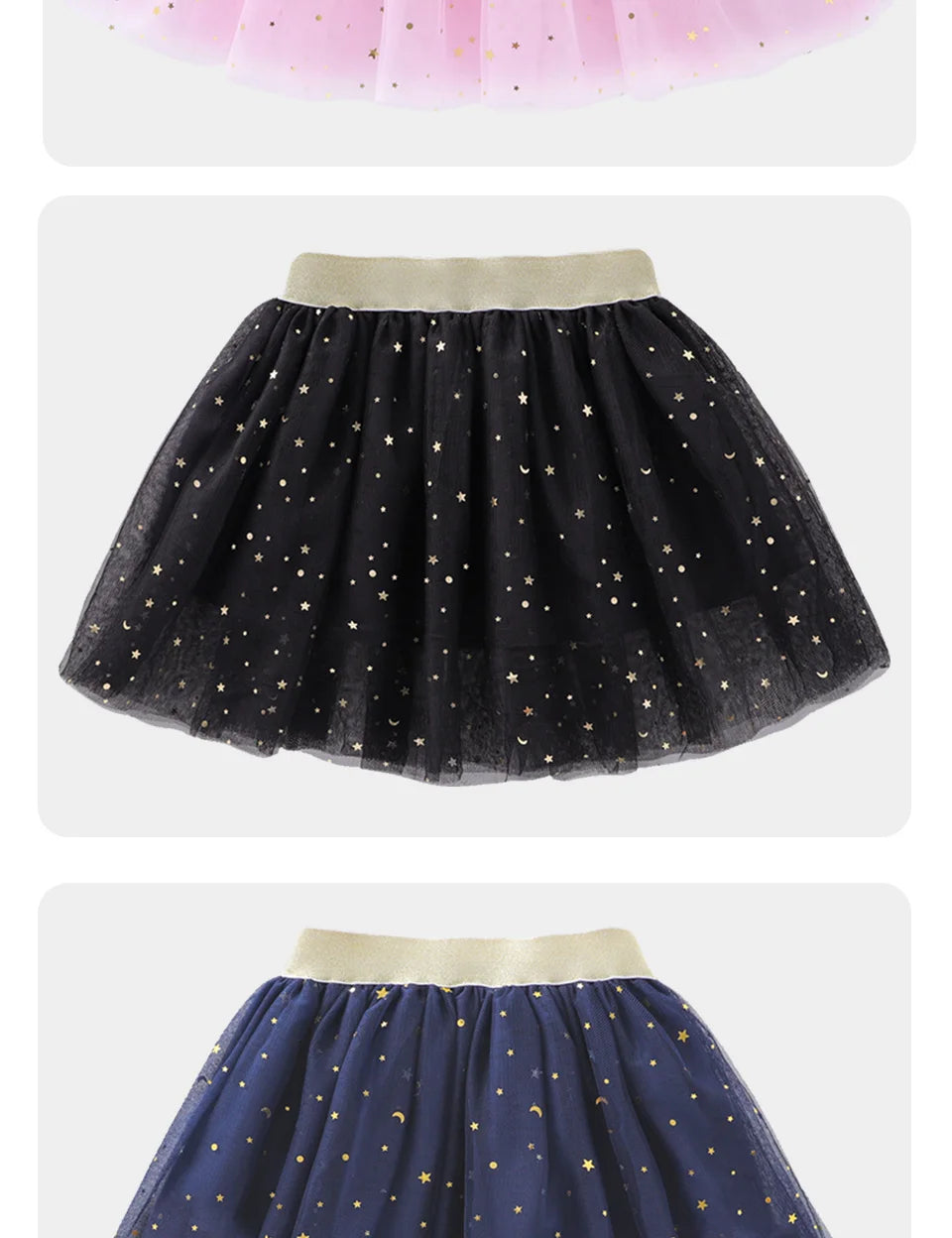 KMK - Stars Glitter Ballet Tulle Skirt