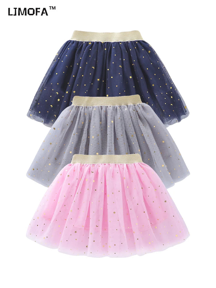 KMK - Stars Glitter Ballet Tulle Skirt