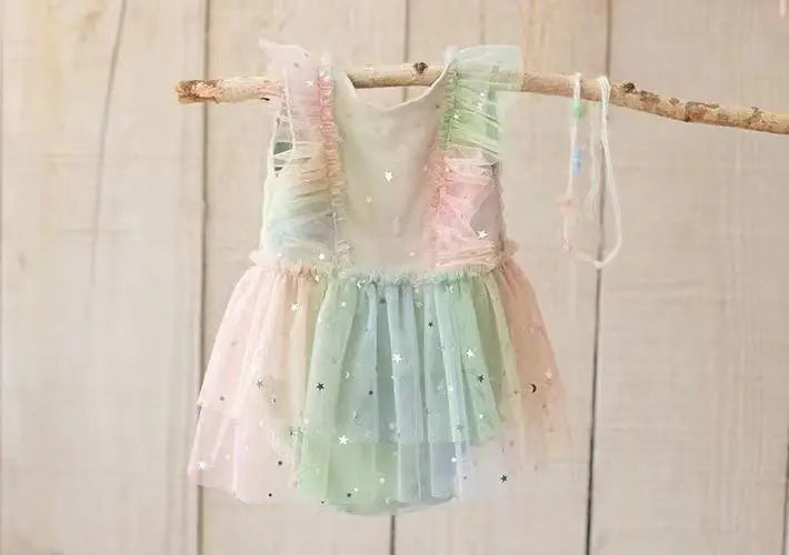 KMK - Stars Rainbow Outfit Dress 2pcs Set