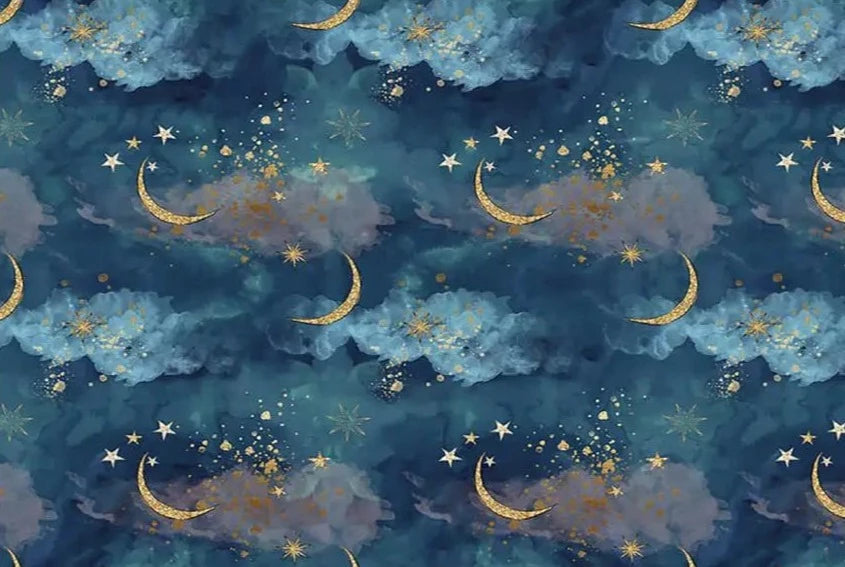 KMK - Stars and moons Watercolour Backdrop