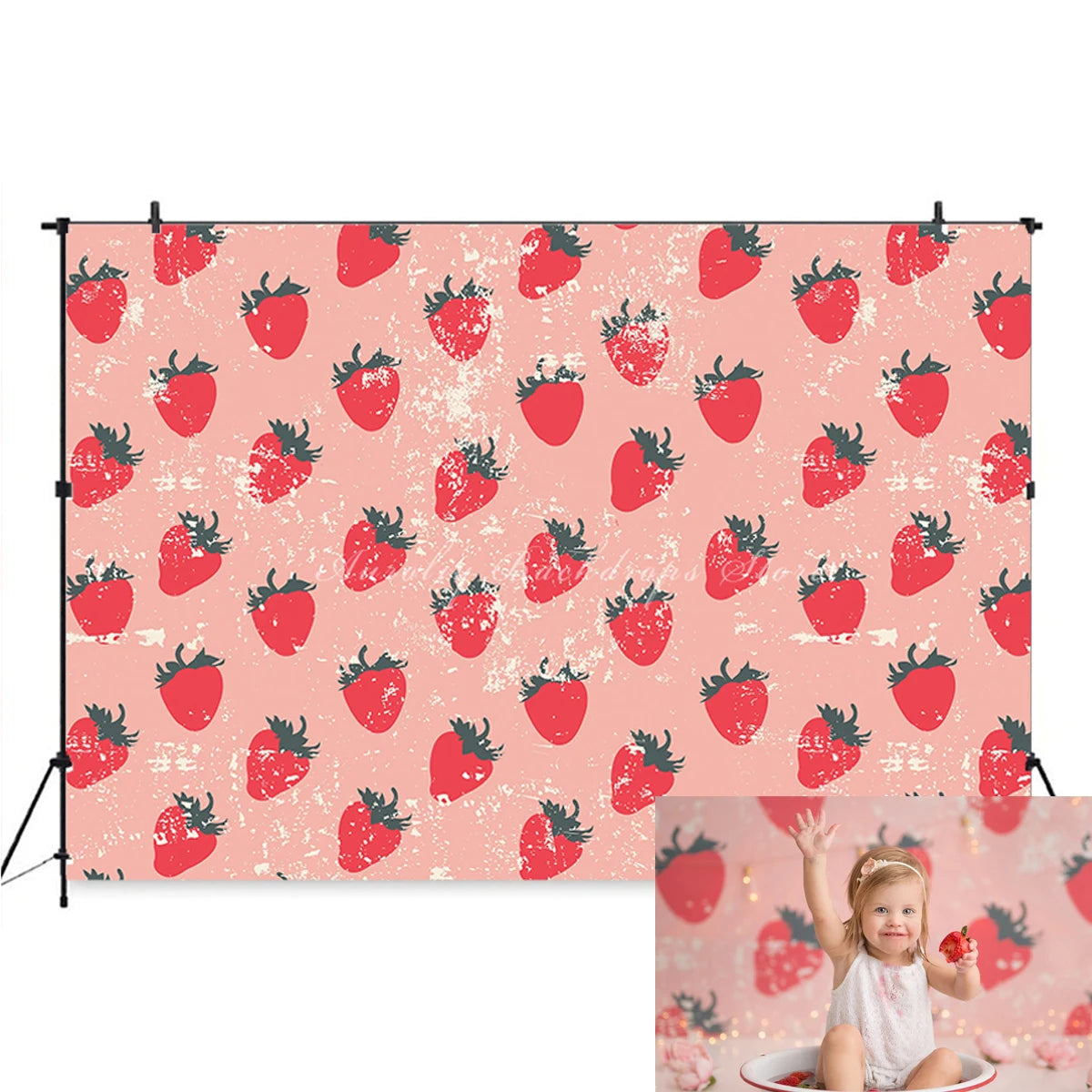 KMK - Strawberry Shortcake Backdrop