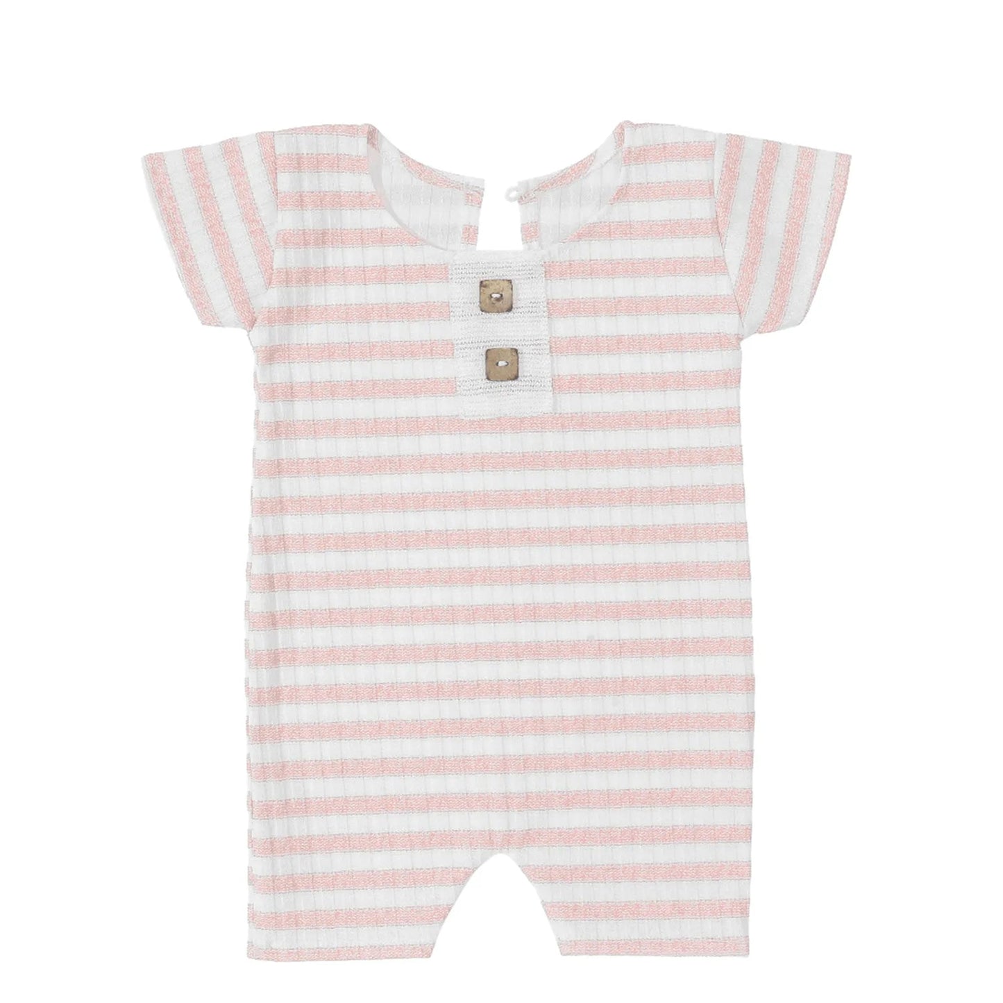 KMK - Striped Short Sleeve Romper