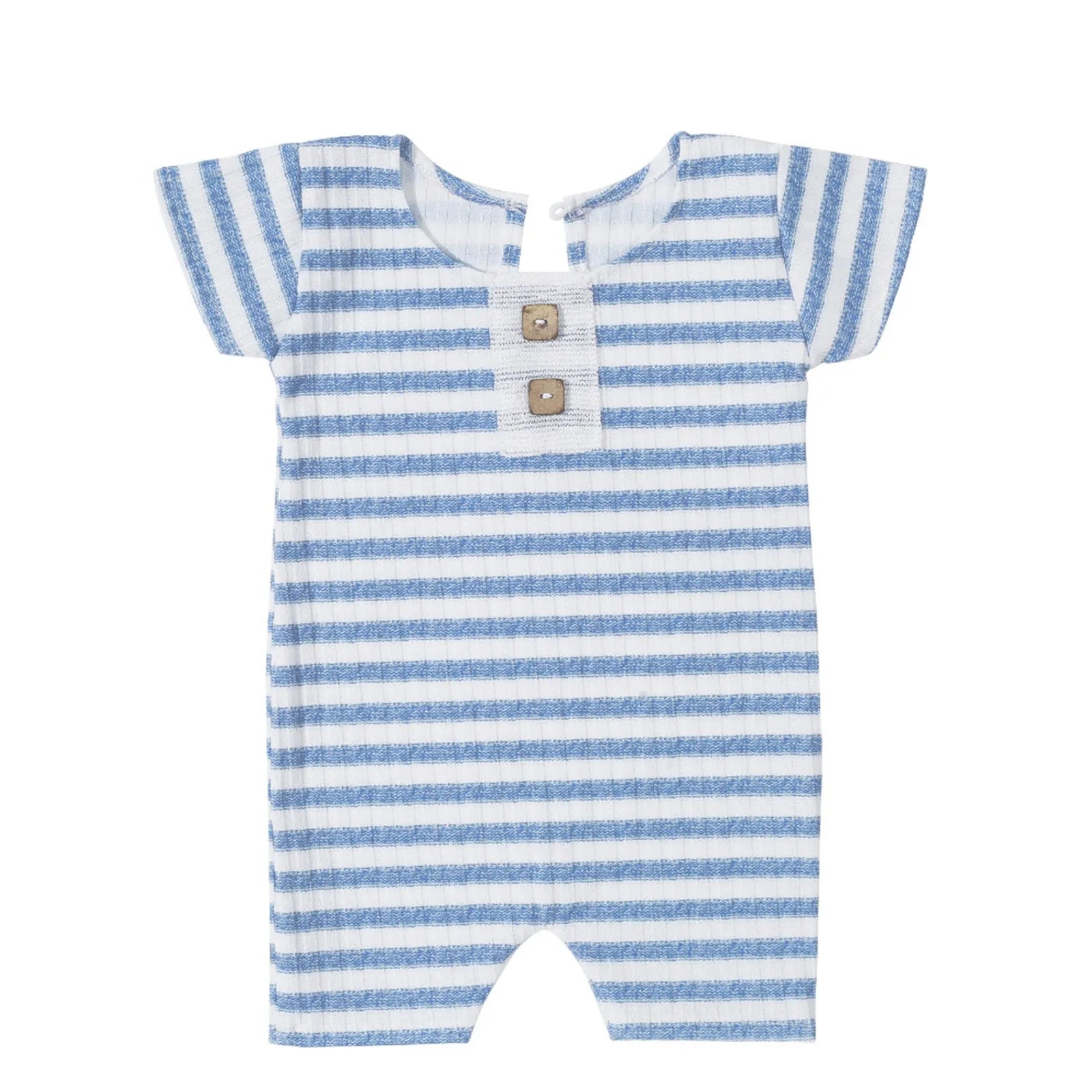 KMK - Striped Short Sleeve Romper