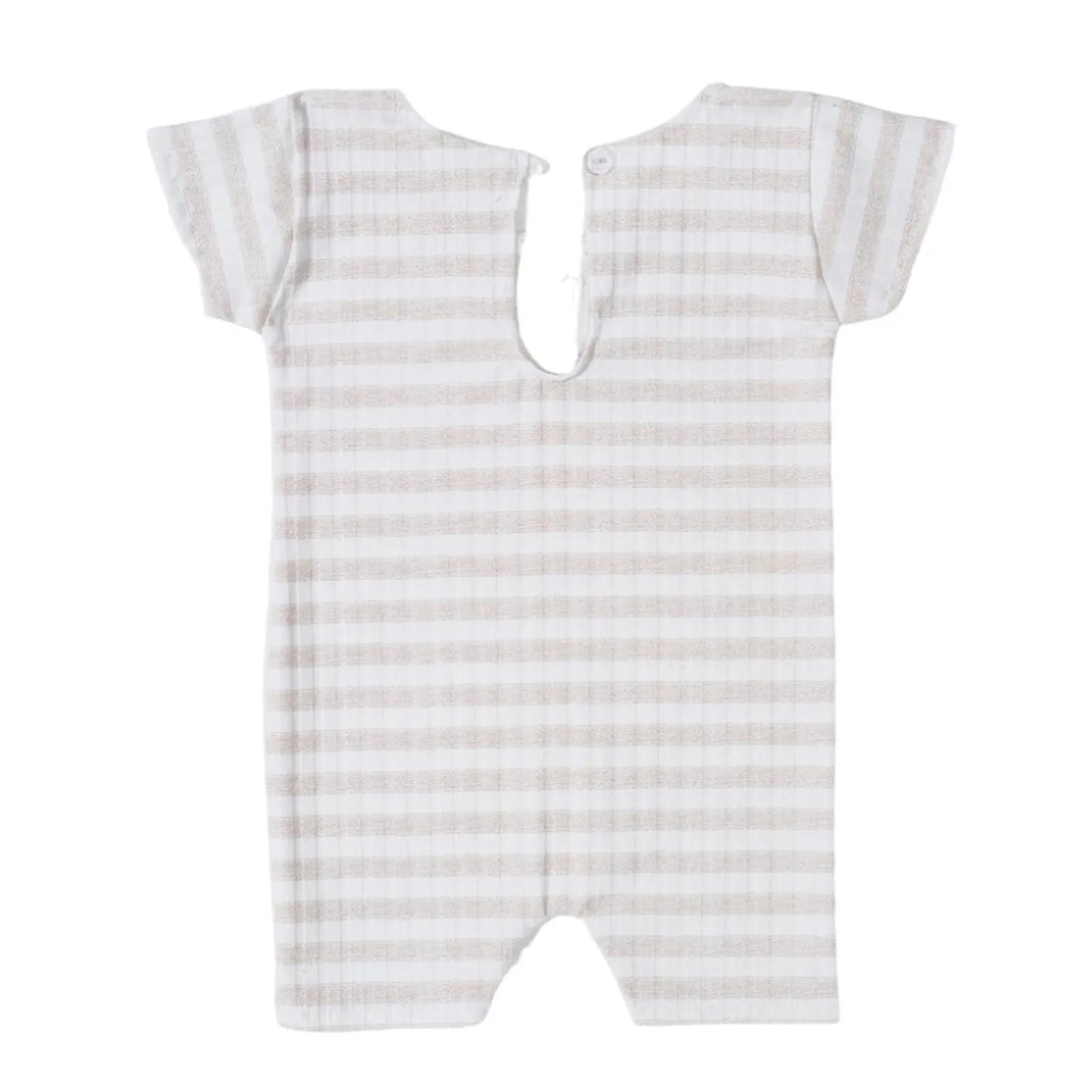 KMK - Striped Short Sleeve Romper