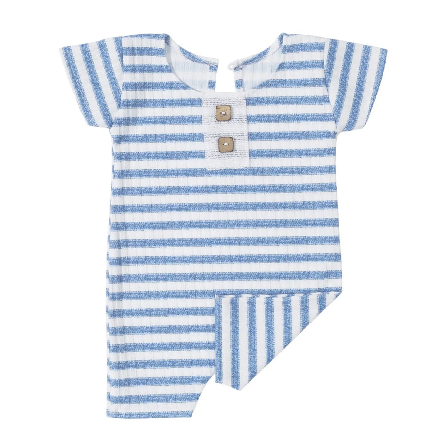 KMK - Striped Short Sleeve Romper