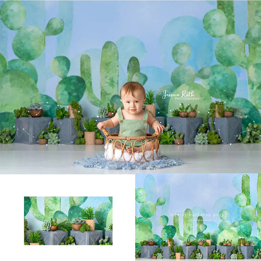 KMK - Succulent Garden Backdrop