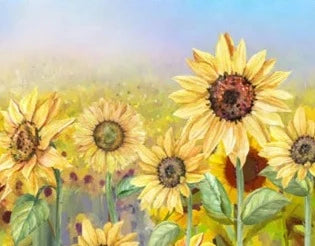 KMK - Sunflower watercolour backdrop