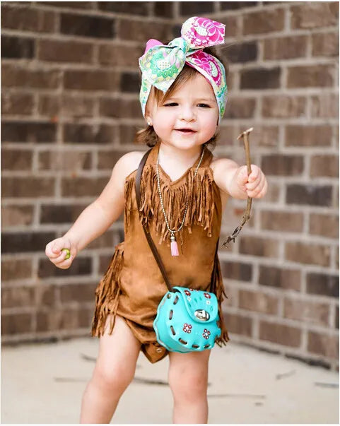 KMK - Tassel Cowgirl Romper