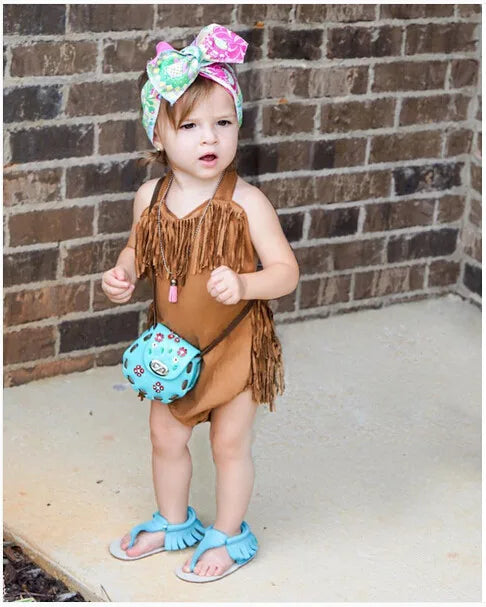 KMK - Tassel Cowgirl Romper