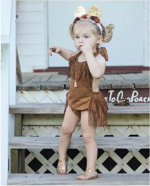 KMK - Tassel Cowgirl Romper