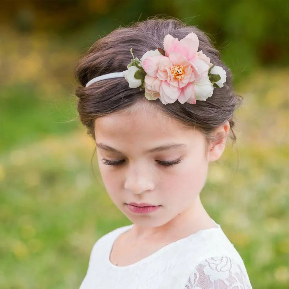 KMK - Toddler Elastic Floral Headband